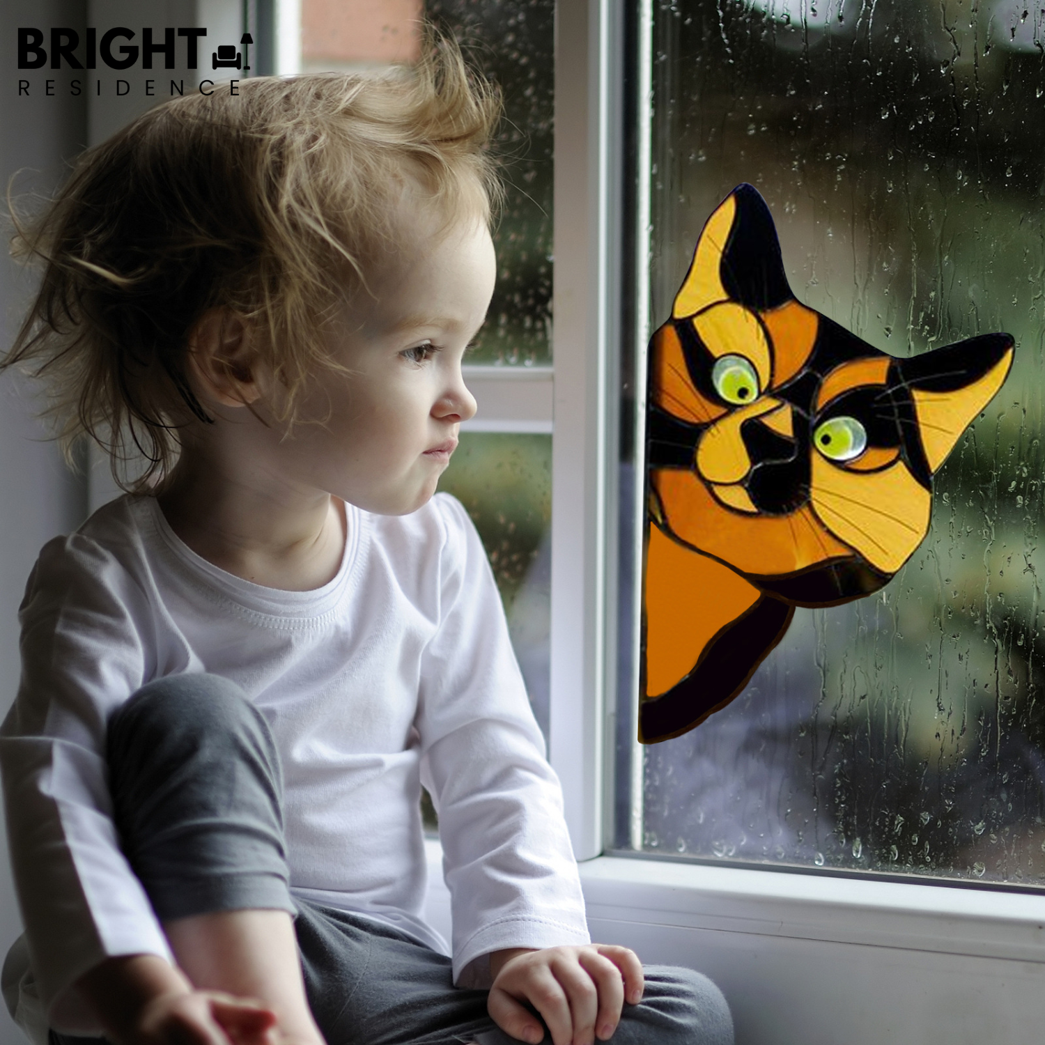 CatPeek – Handmade Cat Suncatcher for the Window