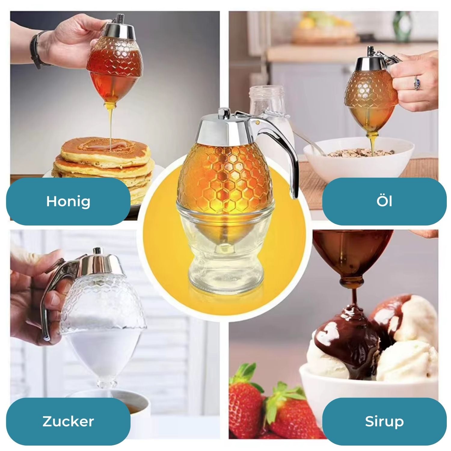 HoneyFlow™ - Eleganter und praktischer Honigspender