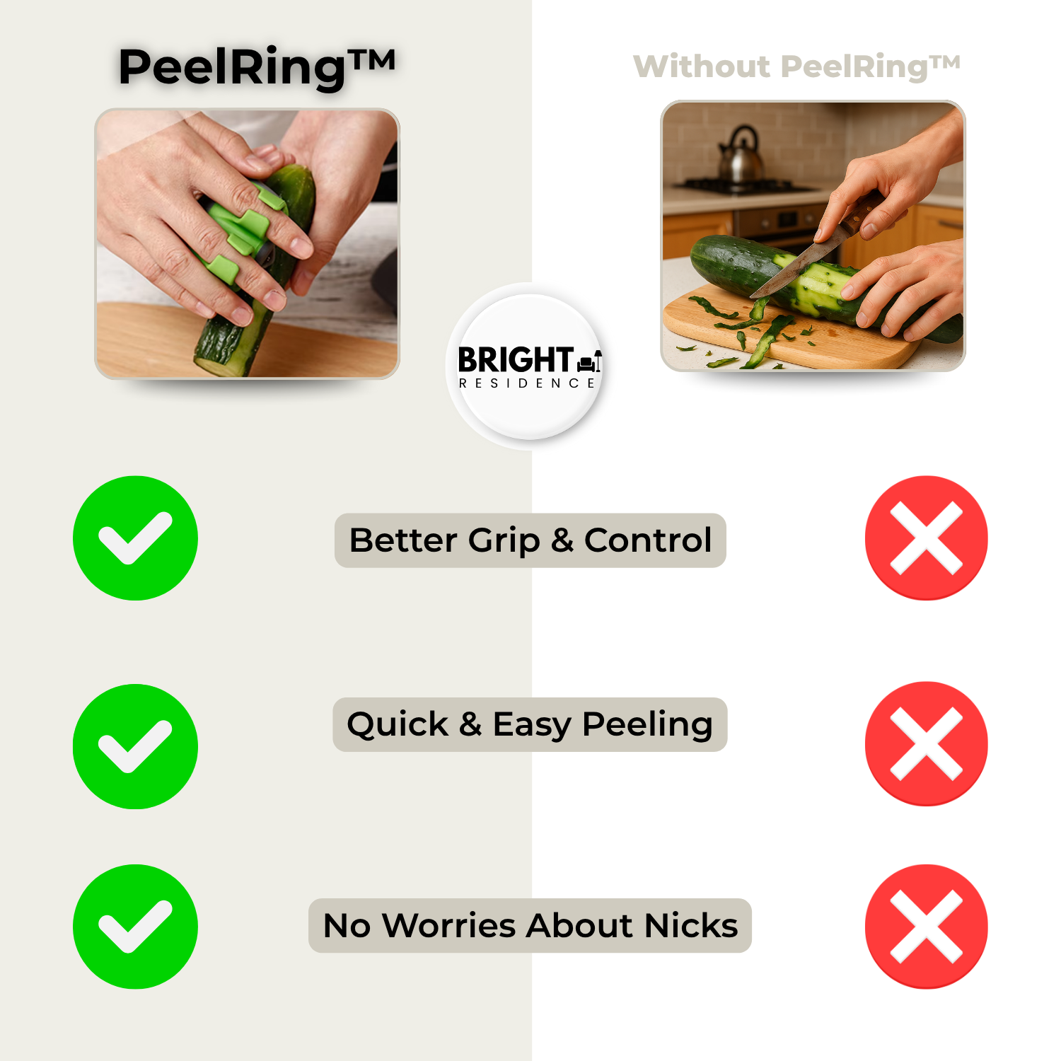 1+1 FREE | PeelRing™ - Finger vegetable peeler set