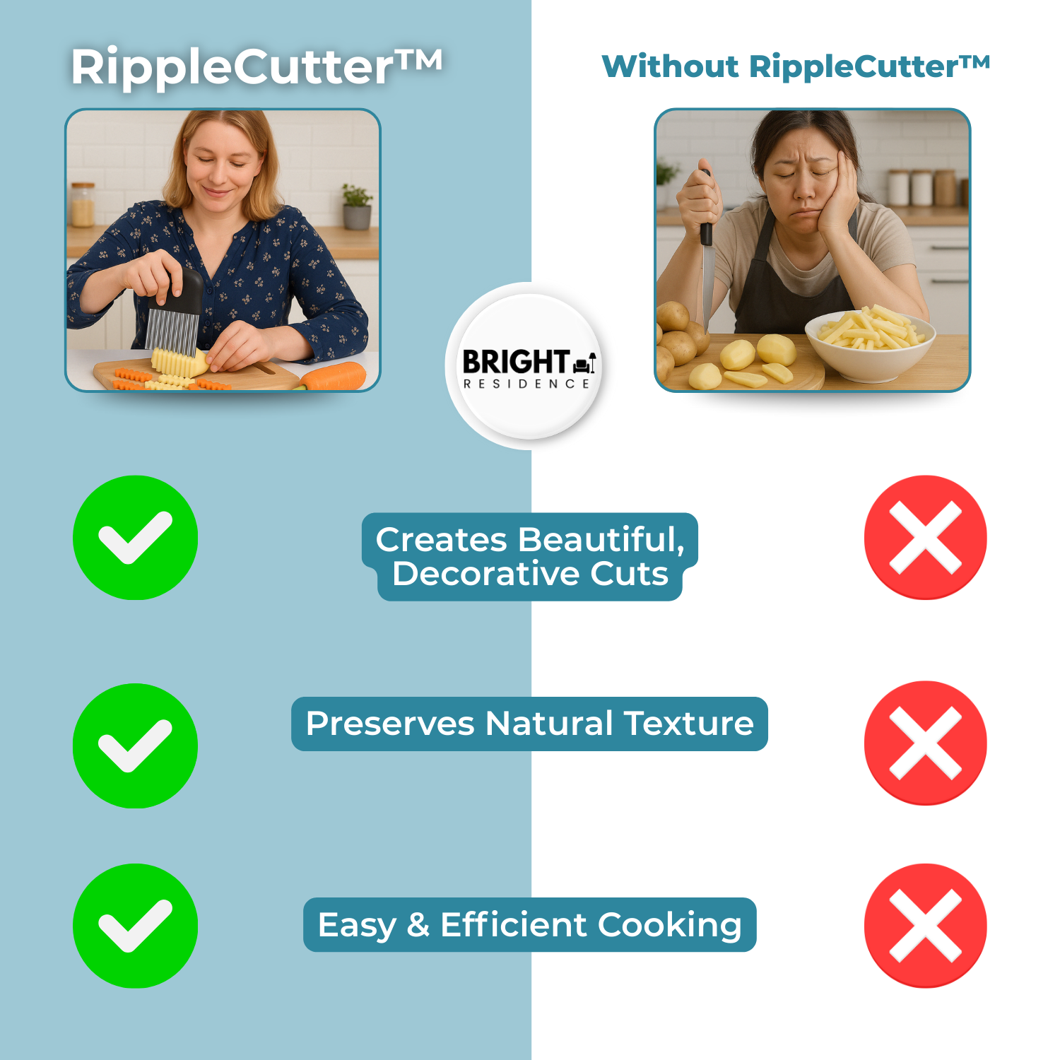 50% OFF | RippleCutter™ - Wavy stainless steel kitchen slicer
