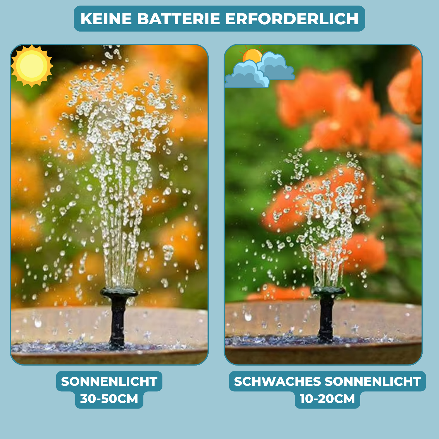 AquaBloom™ - Solar fountain for peace & elegance in the garden