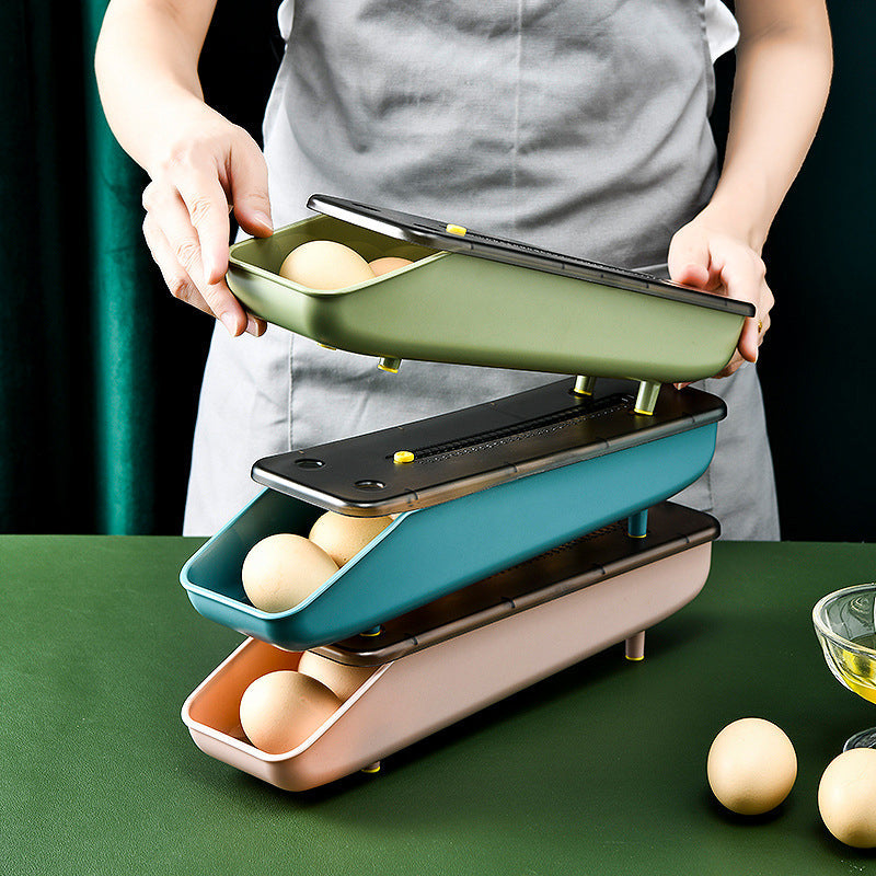 EggSlideBox – Effortless, Safe Egg Storage for a Neat Kitchen