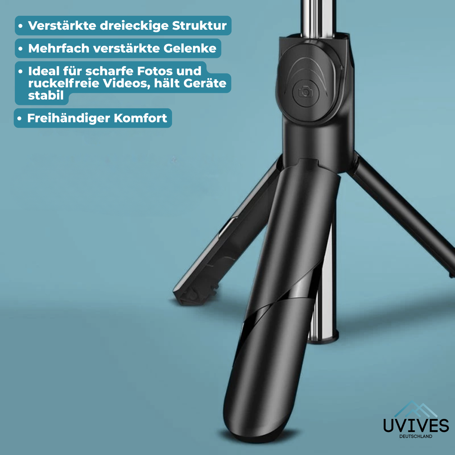 SnapPro – 6-in-1 Bluetooth Selfie Stick for Stunning Photos and Videos