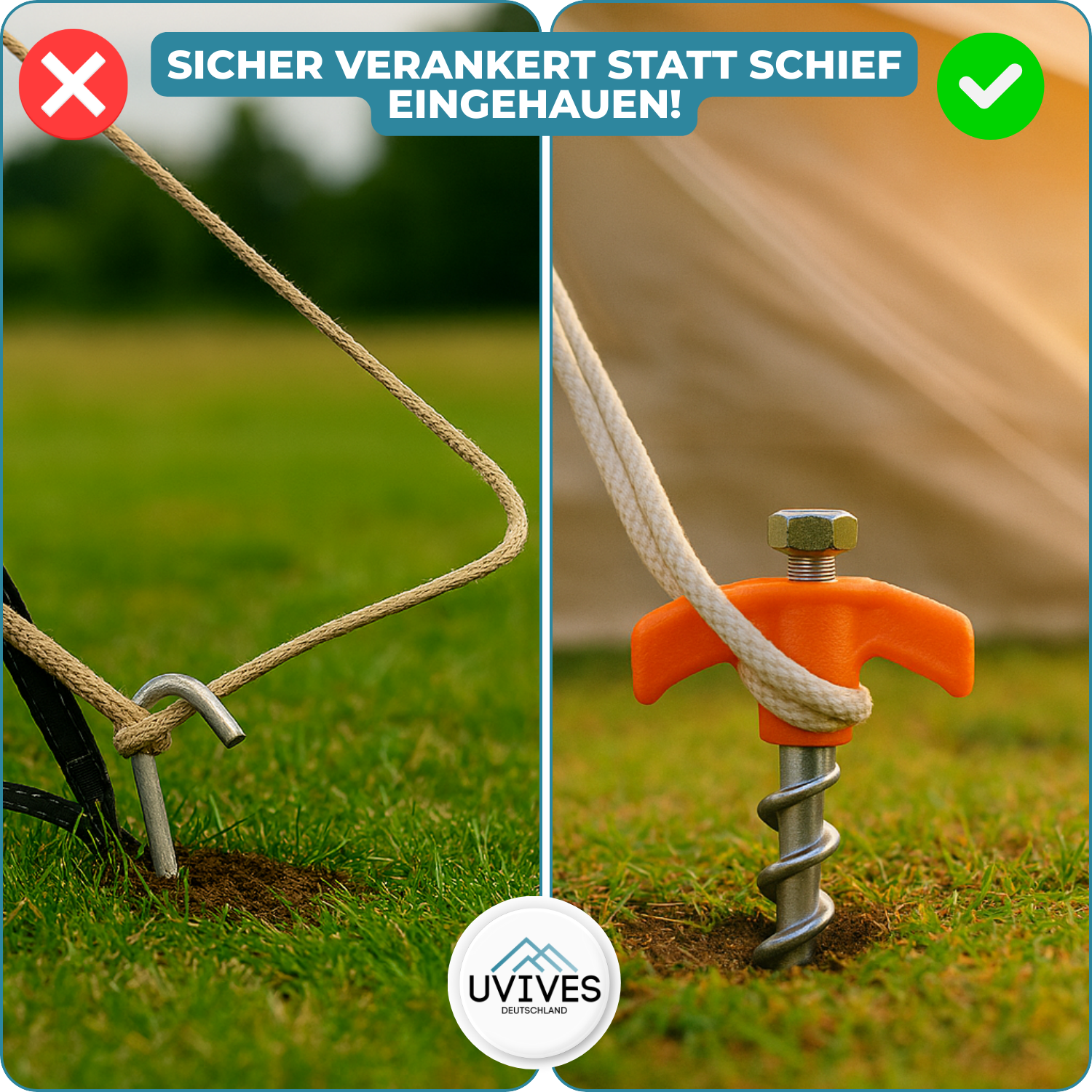 2+2 FREE | DrillPeg™ - Anchor your tent securely in seconds