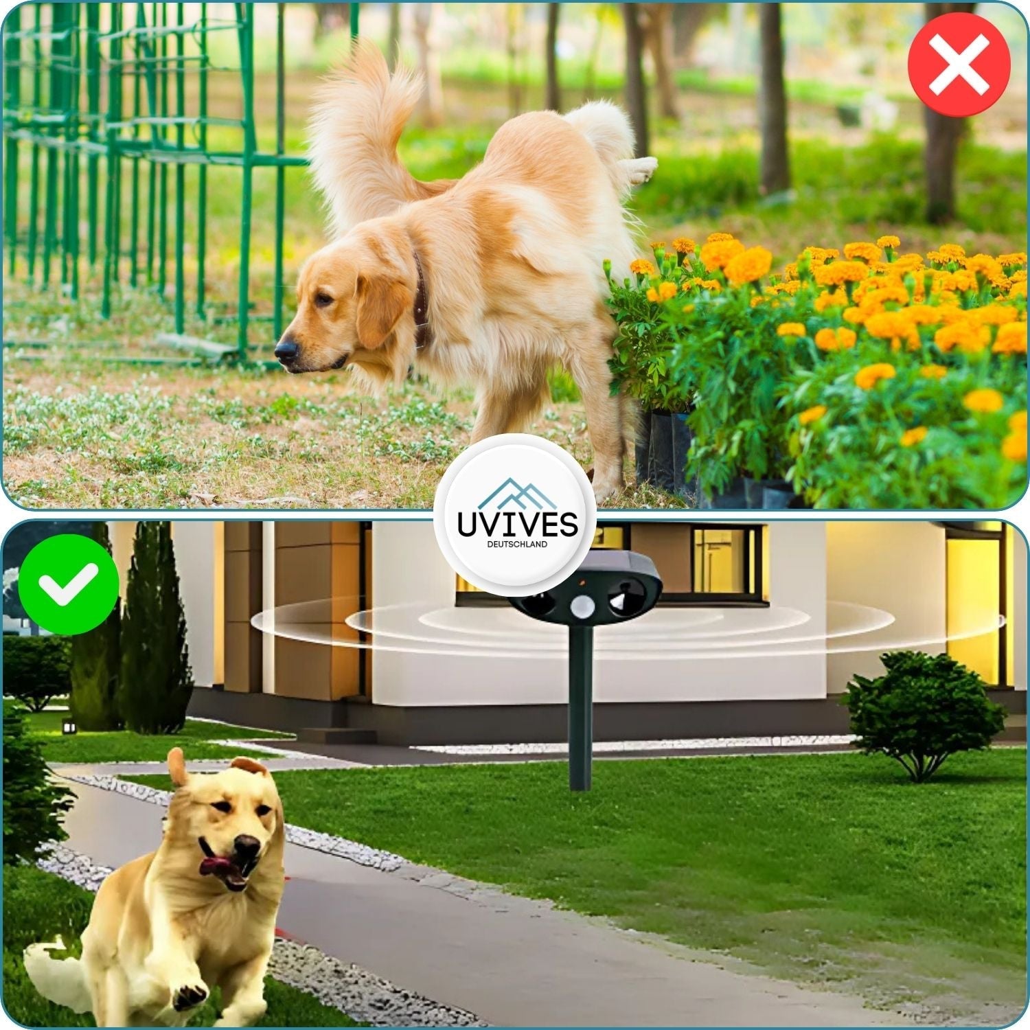 SolarSonic™ - Solar-powered animal repellent with ultrasound