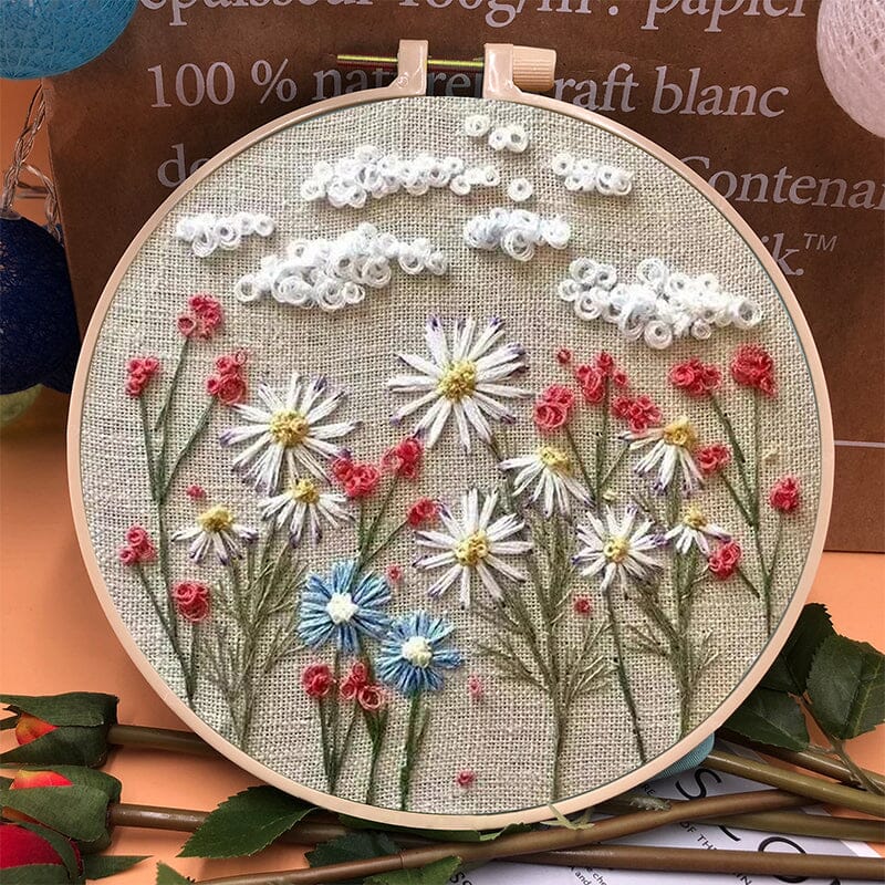 1+1 FREE | ThreadBloom – Beautiful Floral Embroidery Kit for Beginners