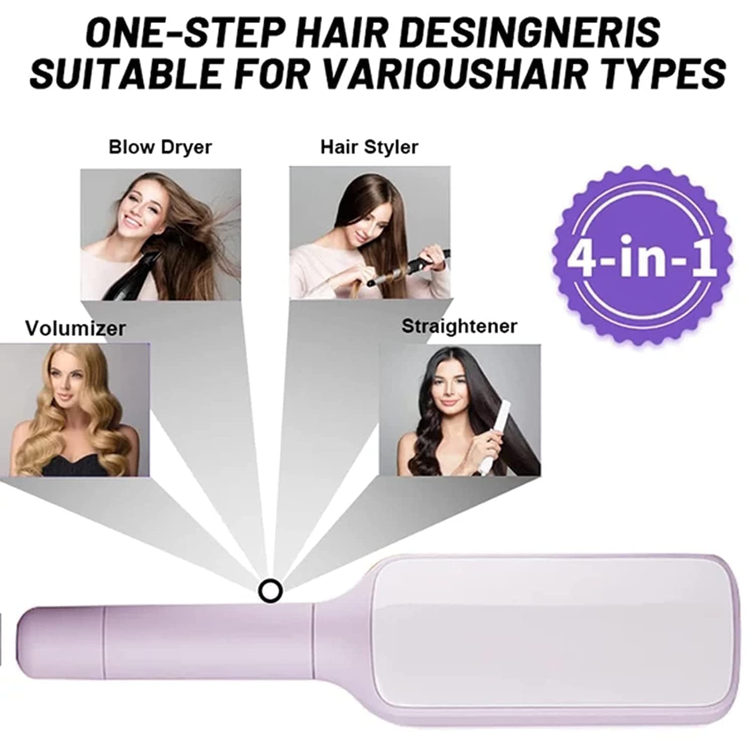GlideEase – The Telescopic Anti-Static Comb for Effortless Detangling