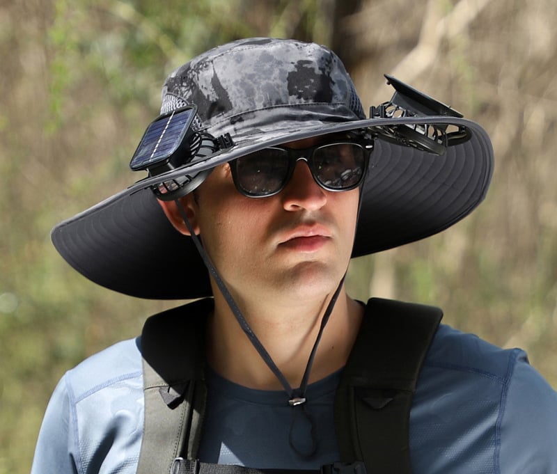 AirShade – Solar-Powered Cooling Hat for Outdoor Comfort