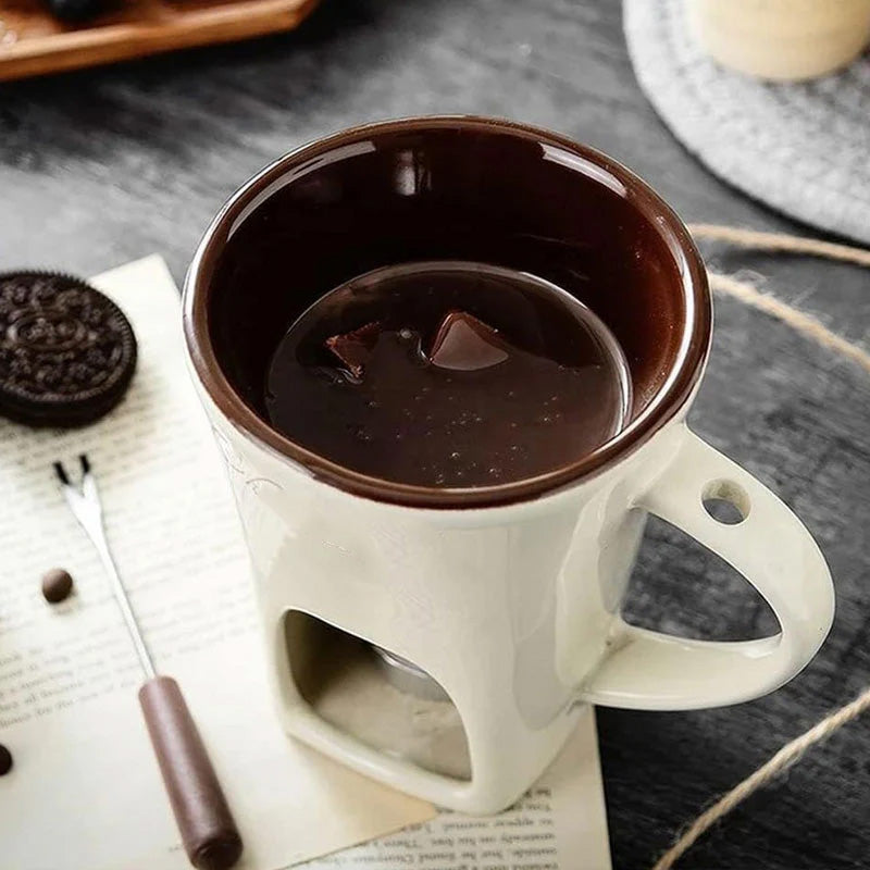 ChocoLuxe – Ceramic Fondue Cup for Chocolate & Cheese