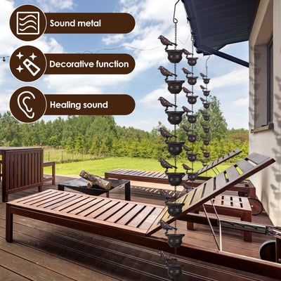 RainCharm – Elegant Rain Chain for Relaxing Garden Moments