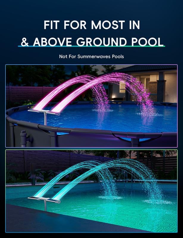 SunSpray – Transform Your Pool into a Glowing Water Show
