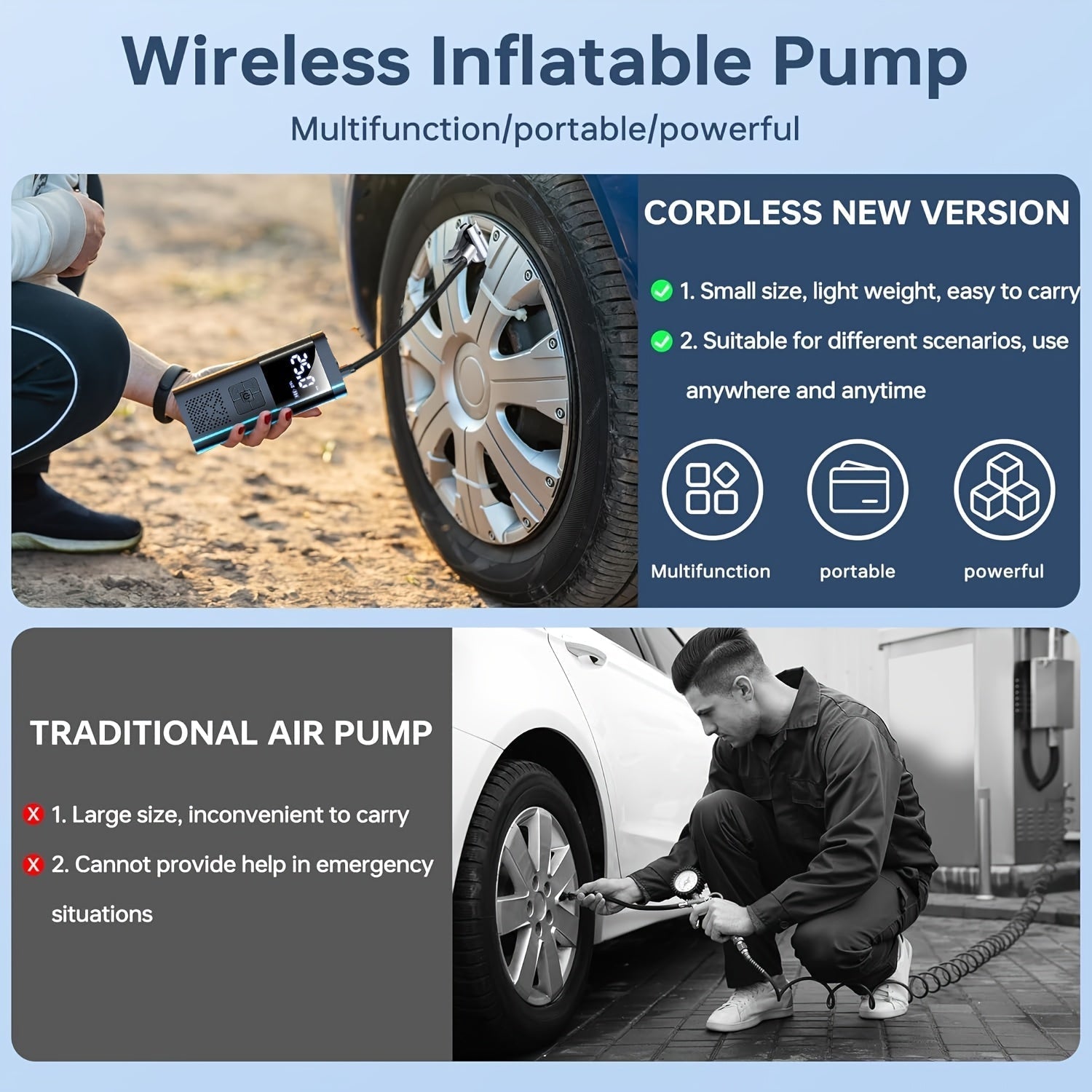 AirForcePro – The Ultimate Cordless Air Compressor for All Your Inflating Needs