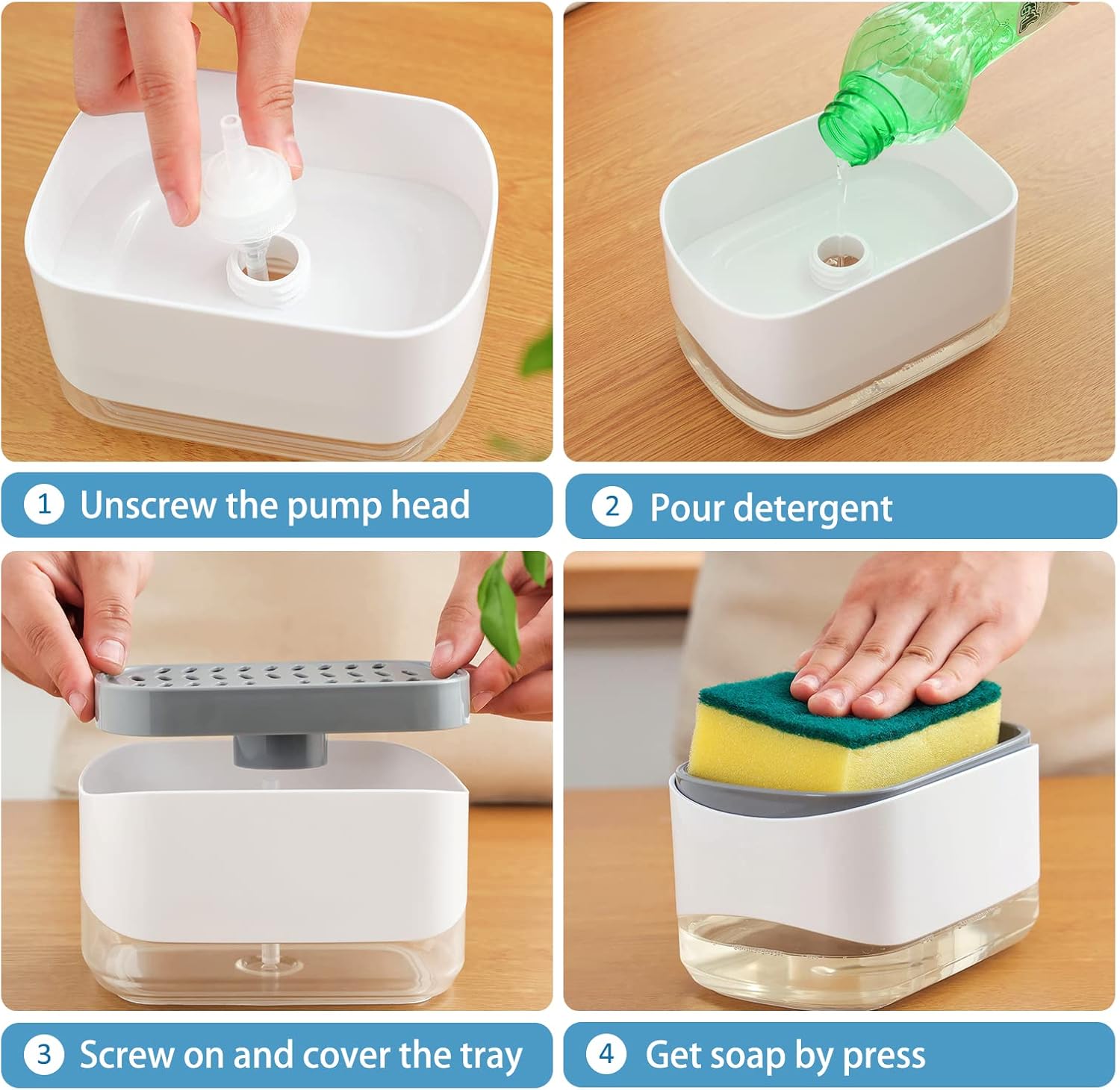 SoapEase – Effortless Dish Soap Dispensing in One Press