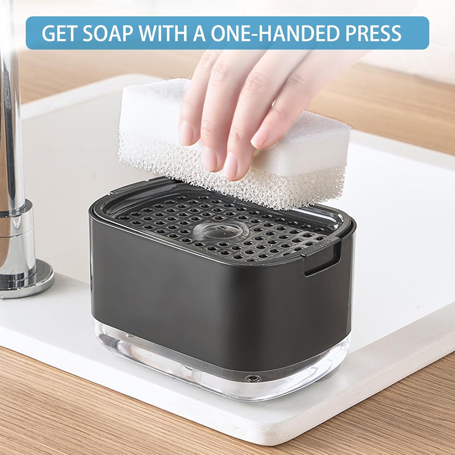 SoapEase – Effortless Dish Soap Dispensing in One Press