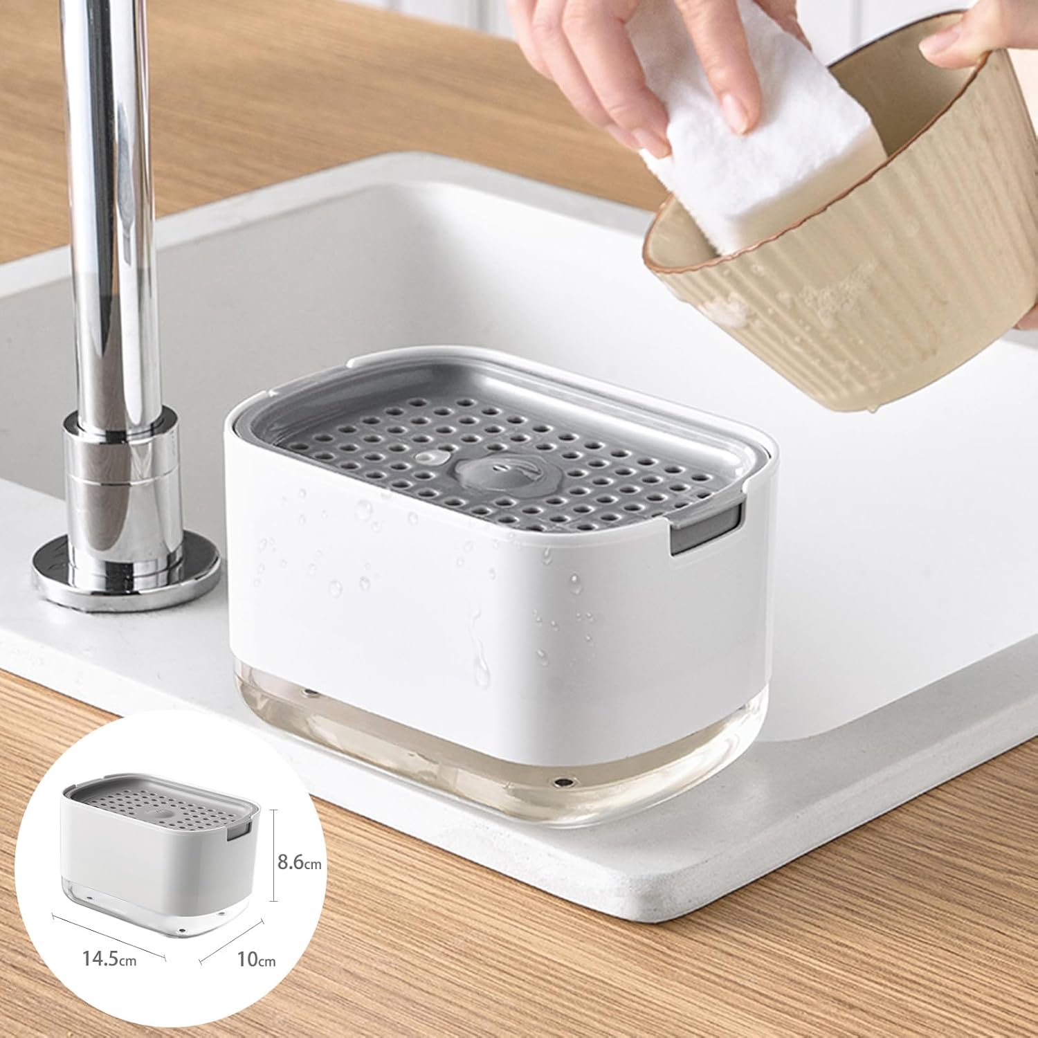SoapEase – Effortless Dish Soap Dispensing in One Press