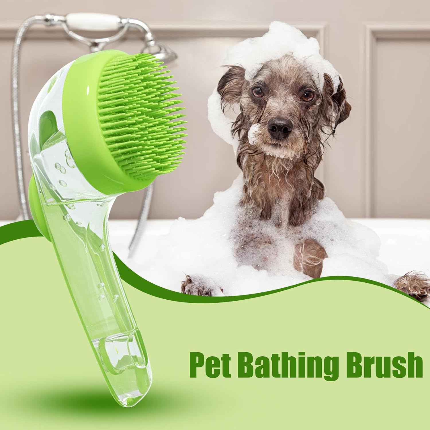 FurryBub – Stress-Free Pet Bathing with Built-In Soap Dispenser
