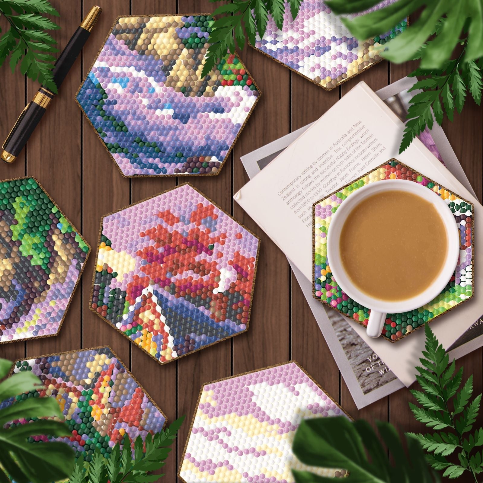 GlossHoneycomb – Creative coasters that beautify your home