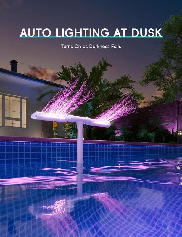 SunSpray – Transform Your Pool into a Glowing Water Show