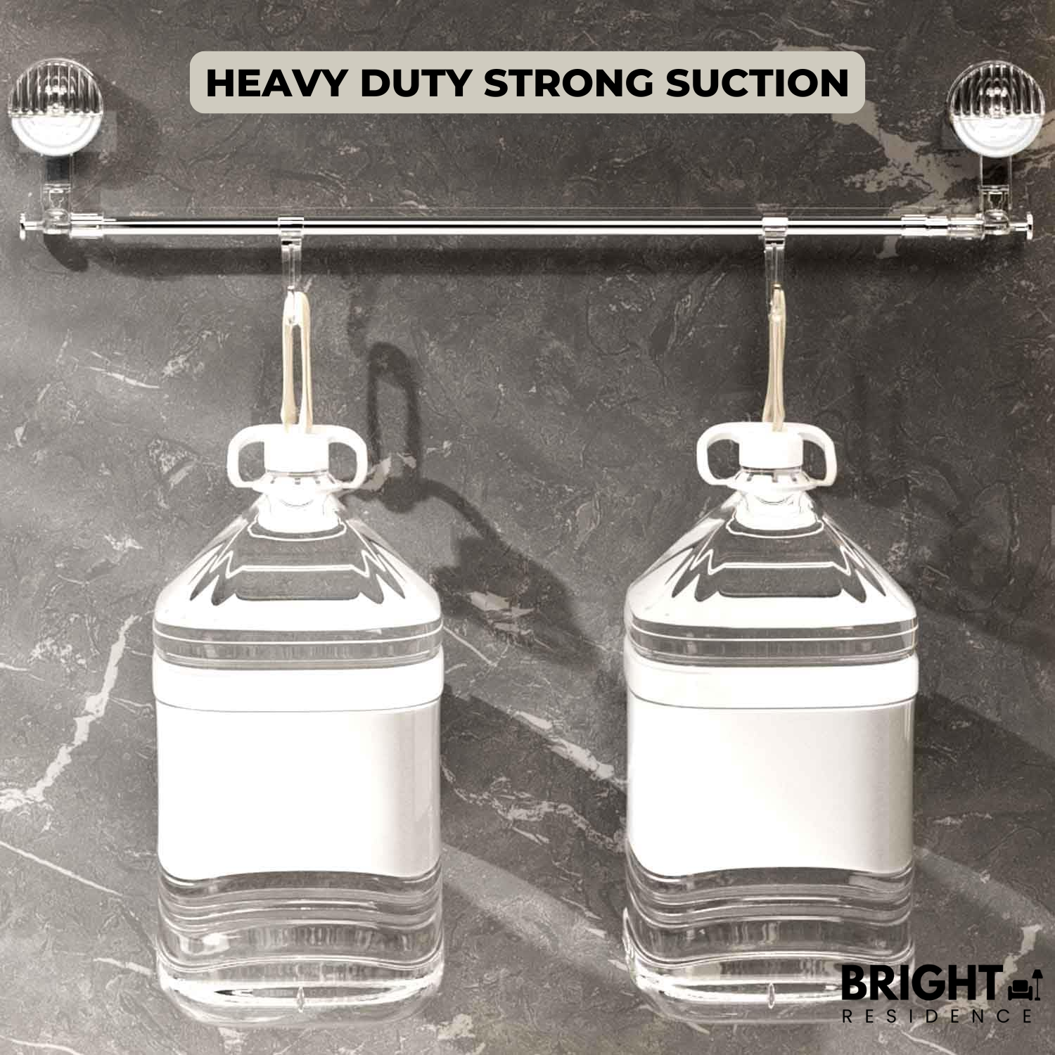 HangRack™ - Adjustable stainless steel towel rack with suction cups