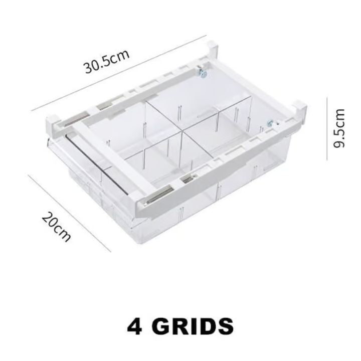 CoolSpace - Space-saving refrigerator drawer organizer