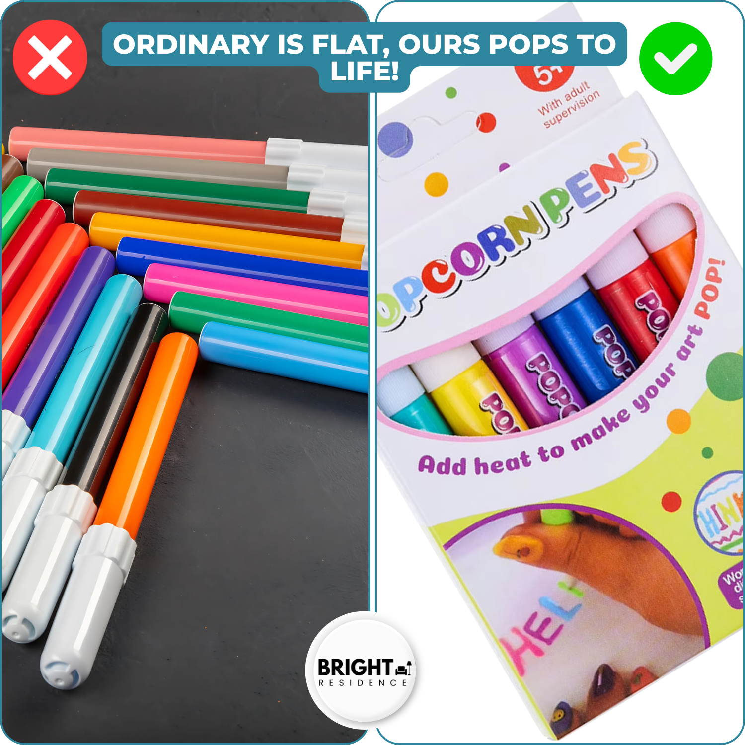 1+1 FREE | PuffyArt - 3D Puffy Paint Pens (12 Colors Set)