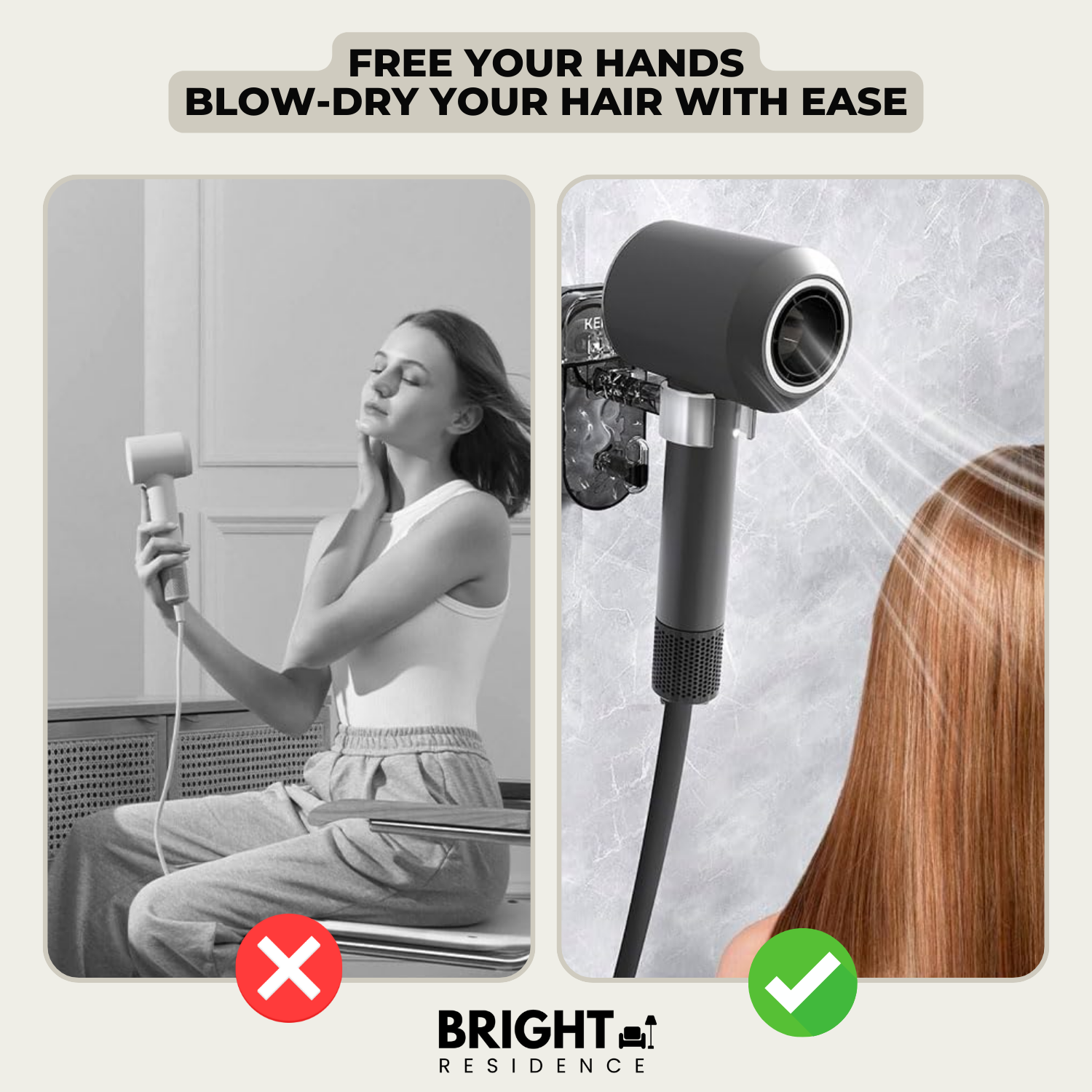 DryFix – Hairdryer always at hand, no drilling required!