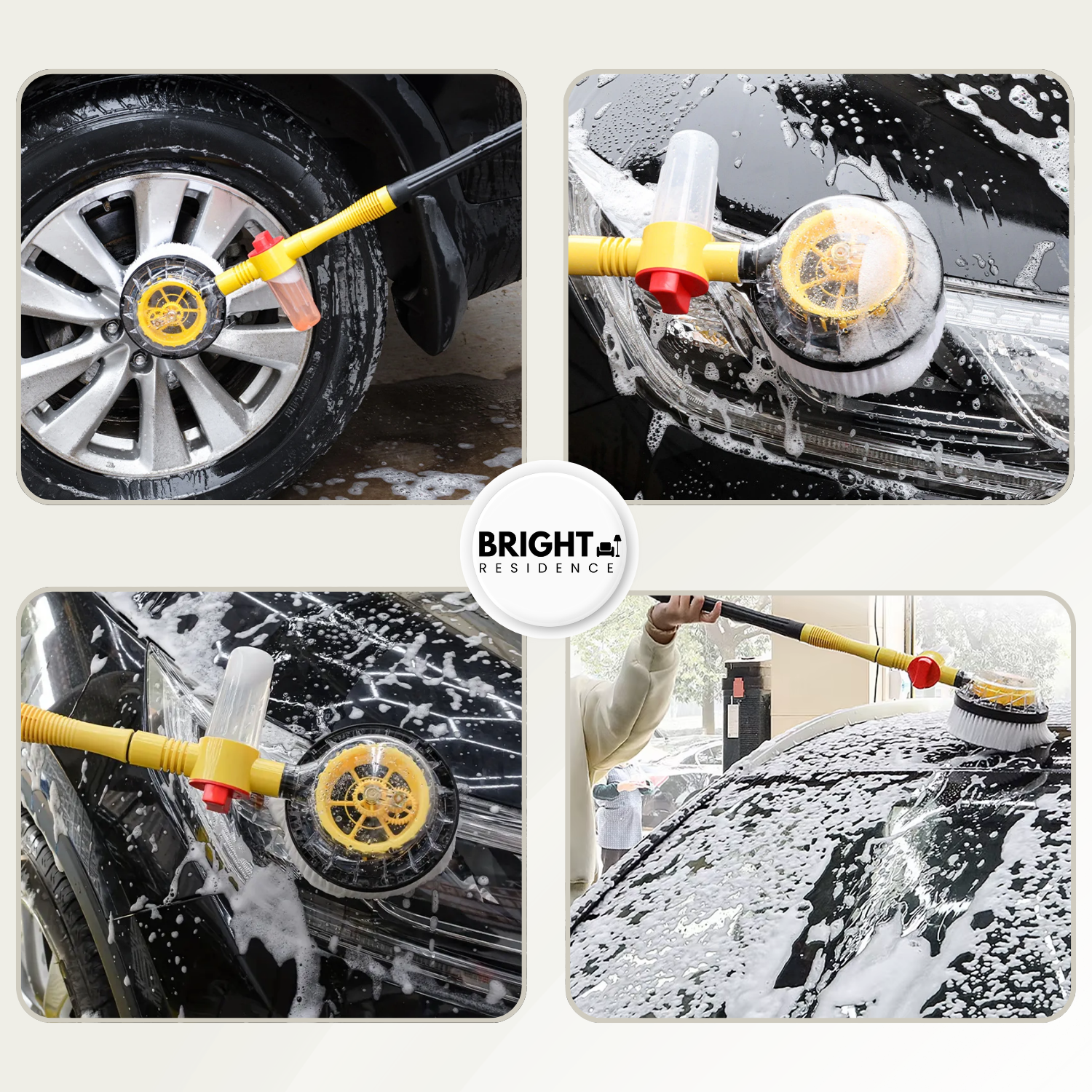 AquaTwist – Effortless Car Cleaning, No Power Needed!