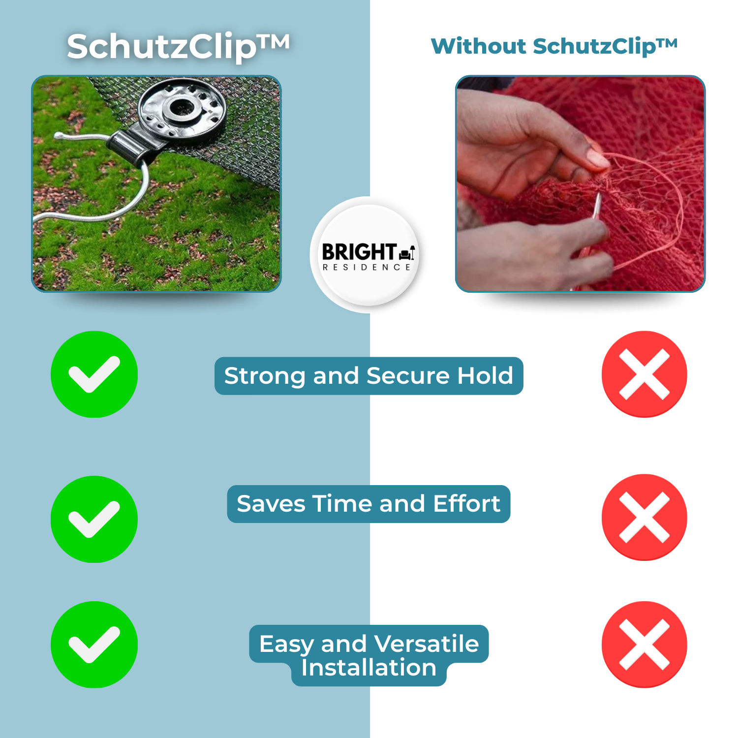 20+20 FREE | SchutzClip™ - Sun protection net clip