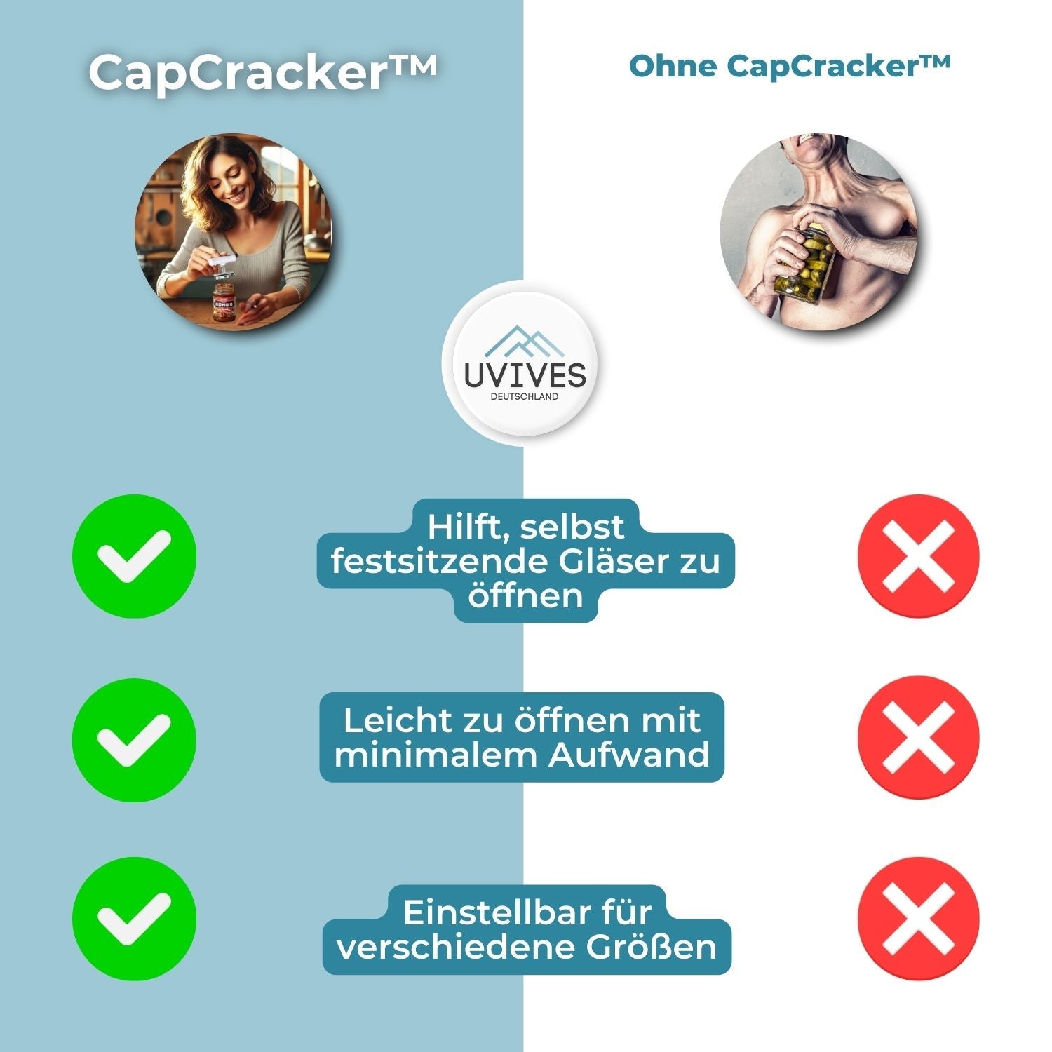1+1 FREE | CapCracker™ - Open jars and bottles effortlessly!