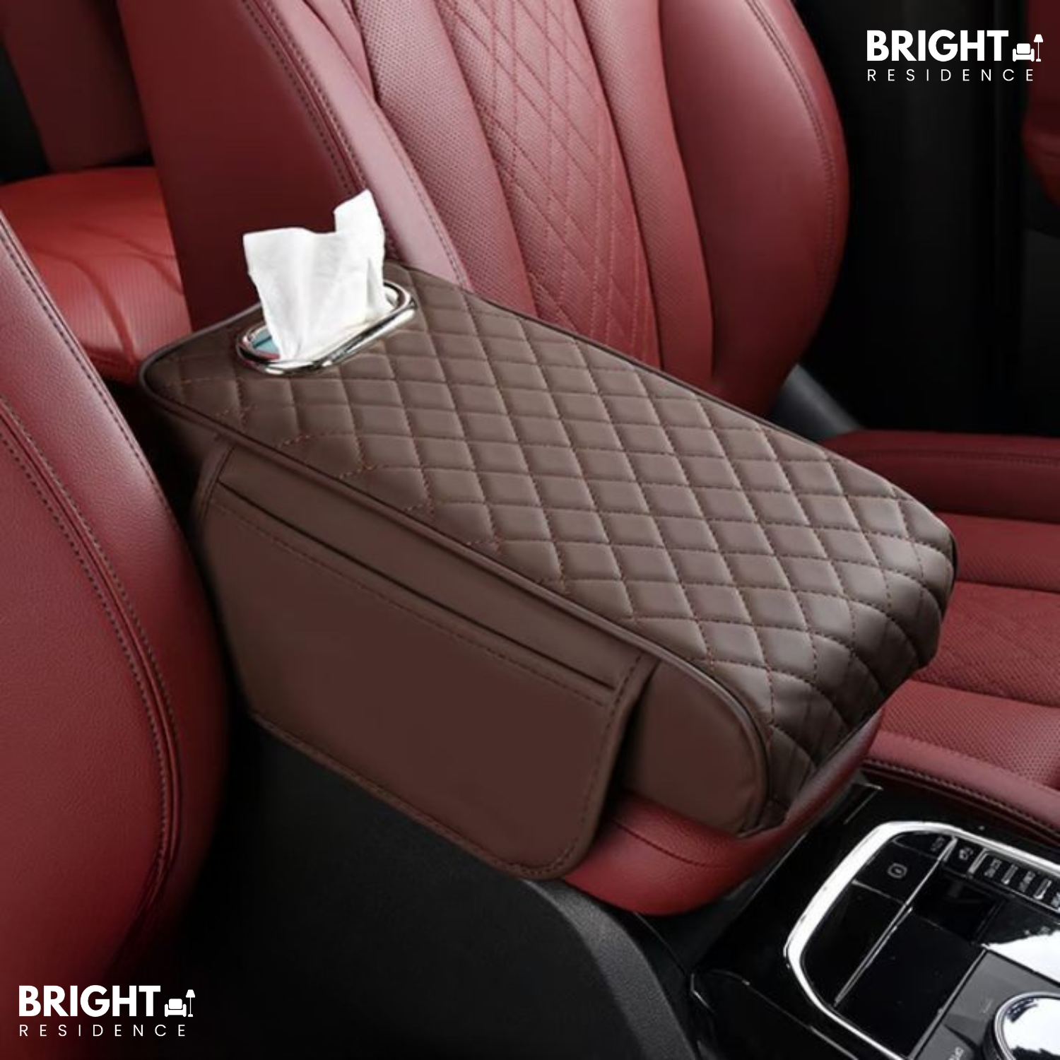 ArmNest™ - Car armrest box with tissue holder