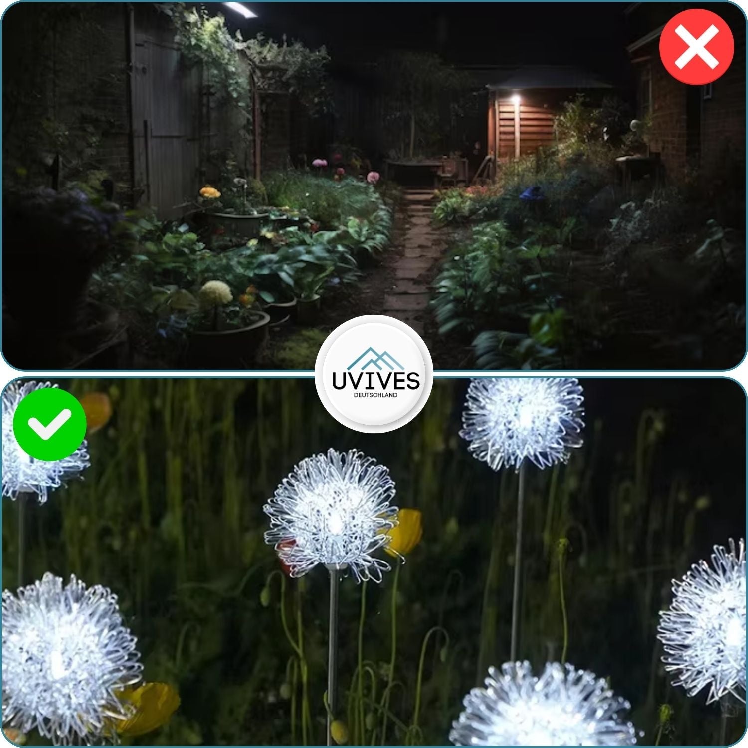 DandeLight™ - Waterproof solar garden light in dandelion design