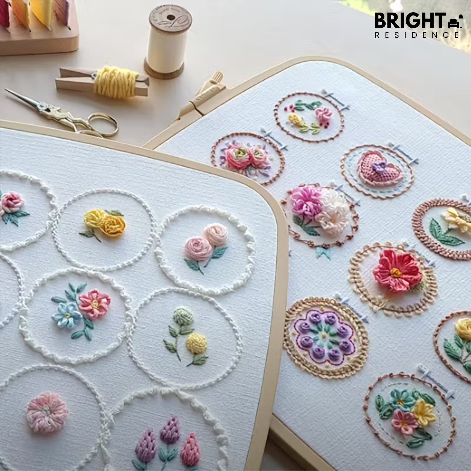 StitchBloom – Flower Embroidery for Relaxation & Beautification!
