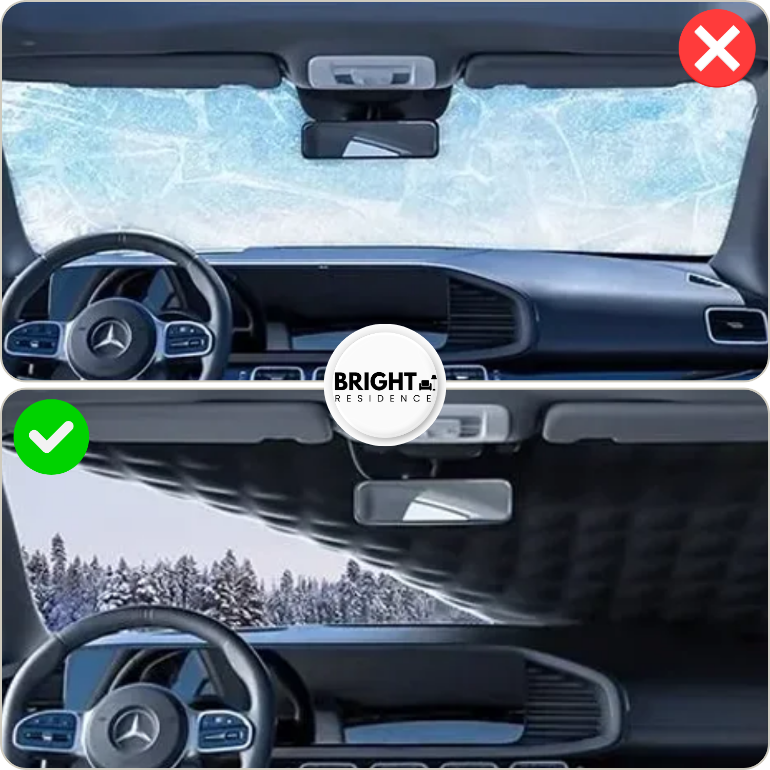 SnowCover™ - Magnetic windshield anti-snow cover