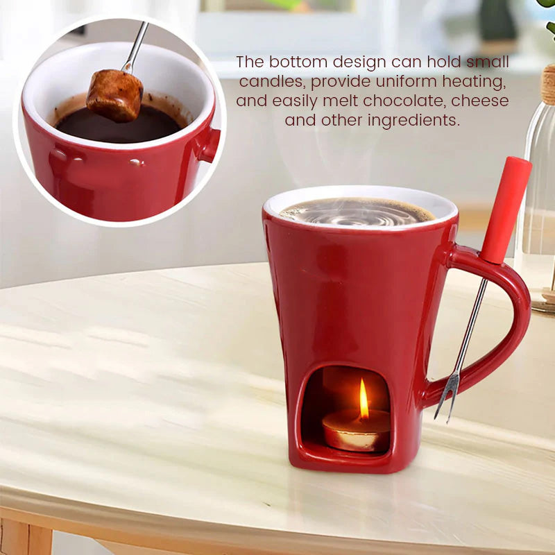 ChocoLuxe – Ceramic Fondue Cup for Chocolate & Cheese