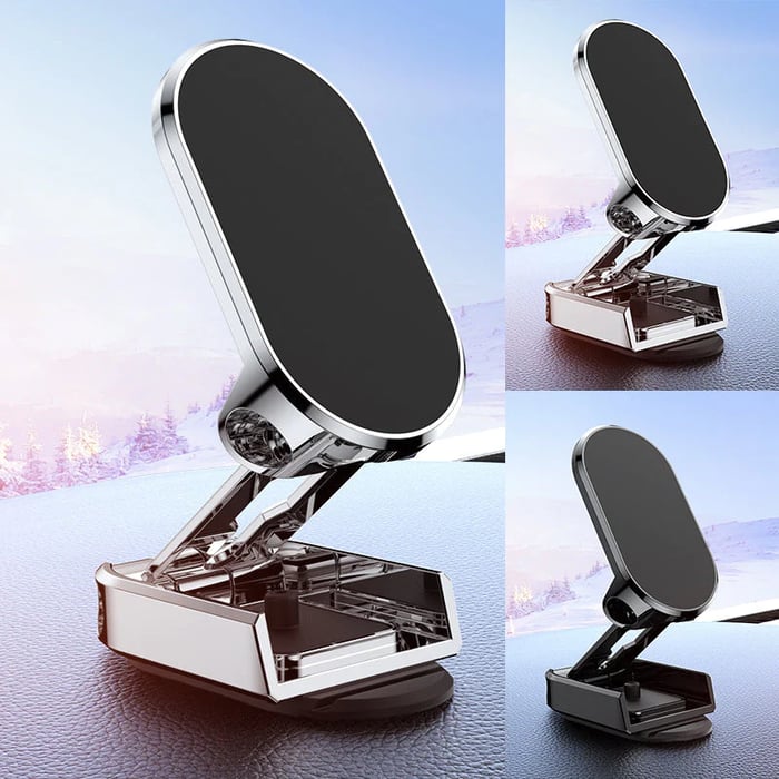 SnapMount – Ultra-Strong Magnetic Car Phone Holder with 360° Rotation