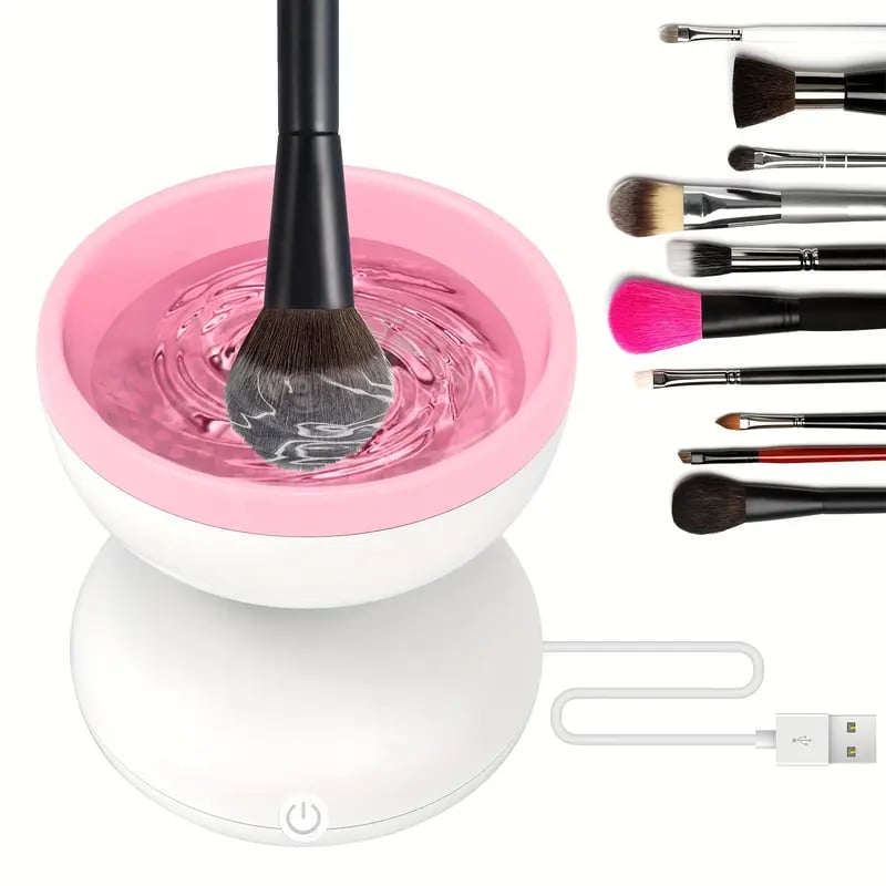 BrushSonic – Effortless Brush Cleaning for Flawless Skin!