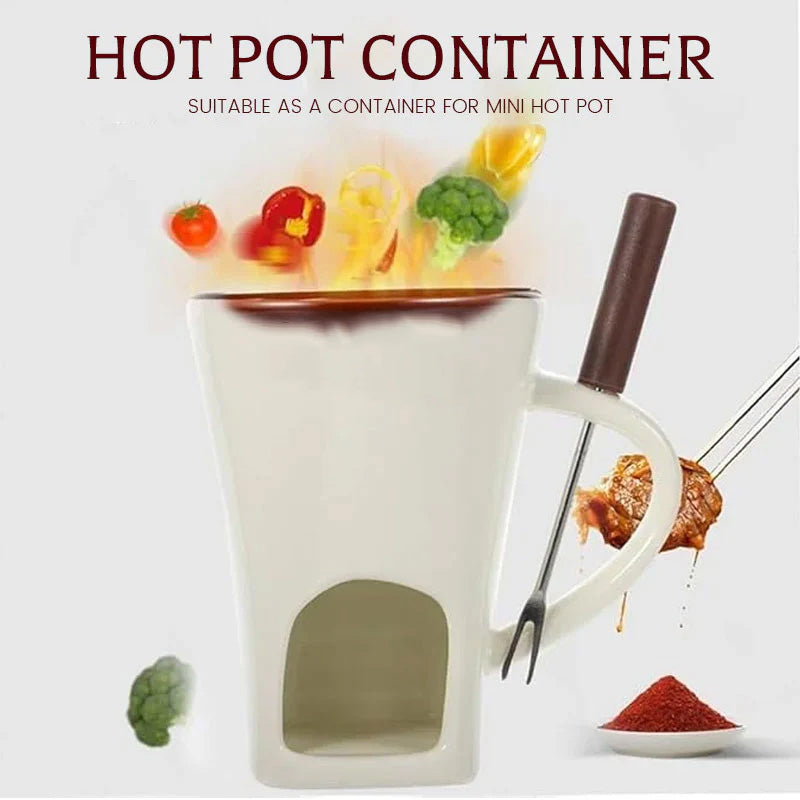 ChocoLuxe – Ceramic Fondue Cup for Chocolate & Cheese
