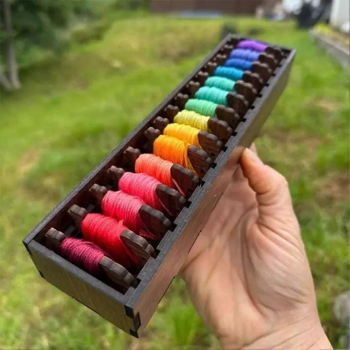 ThreadTales – Cute Wooden Spools for Perfect Yarn Organization