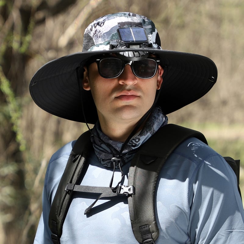 AirShade – Solar-Powered Cooling Hat for Outdoor Comfort
