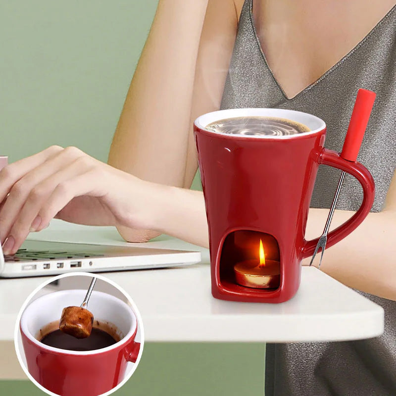 ChocoLuxe – Ceramic Fondue Cup for Chocolate & Cheese