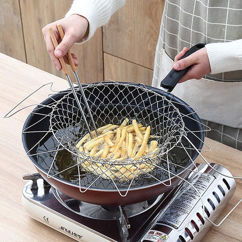 1+1 FREE | FlexiChef Duo – 2-in-1 Kitchen Basket for Cooking, Frying & Draining