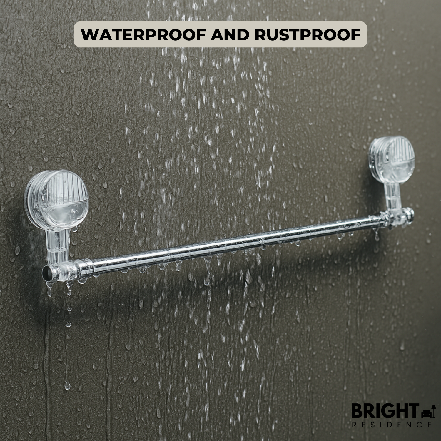 HangRack™ - Adjustable stainless steel towel rack with suction cups