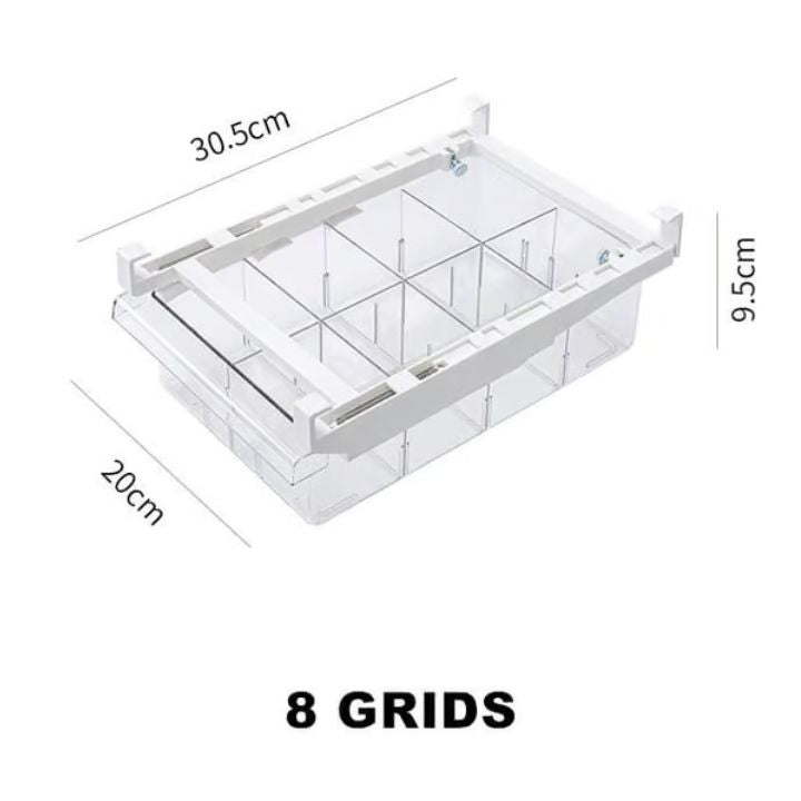 CoolSpace - Space-saving refrigerator drawer organizer