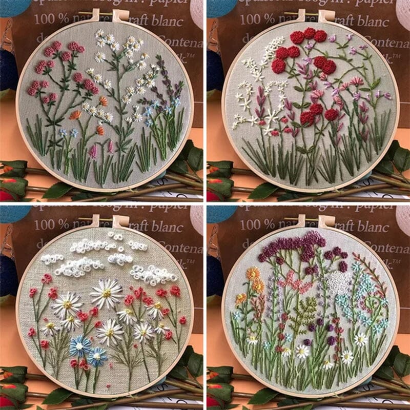 1+1 FREE | ThreadBloom – Beautiful Floral Embroidery Kit for Beginners