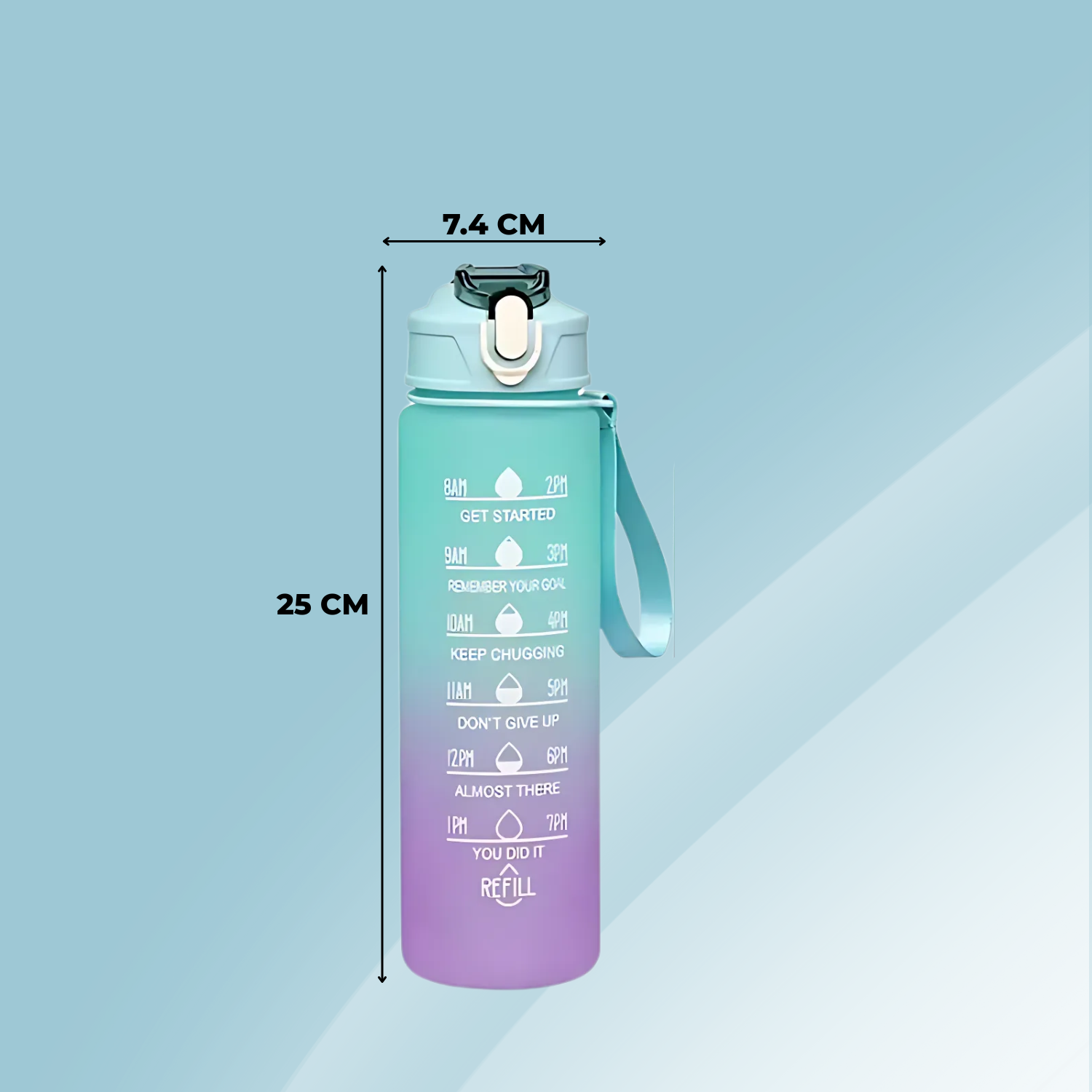 MotivaSip | Daily Hydration with Style & Motivation (Set of 3 Bottles)