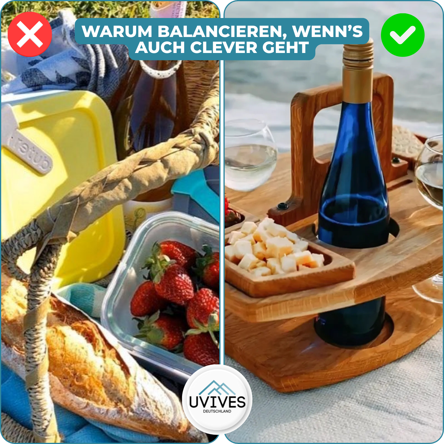 PicniMate - your stylish wine table for on the go