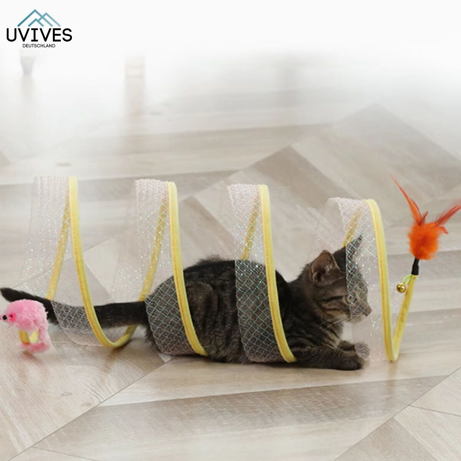 KittyMaze - Foldable cat tunnel with integrated toys