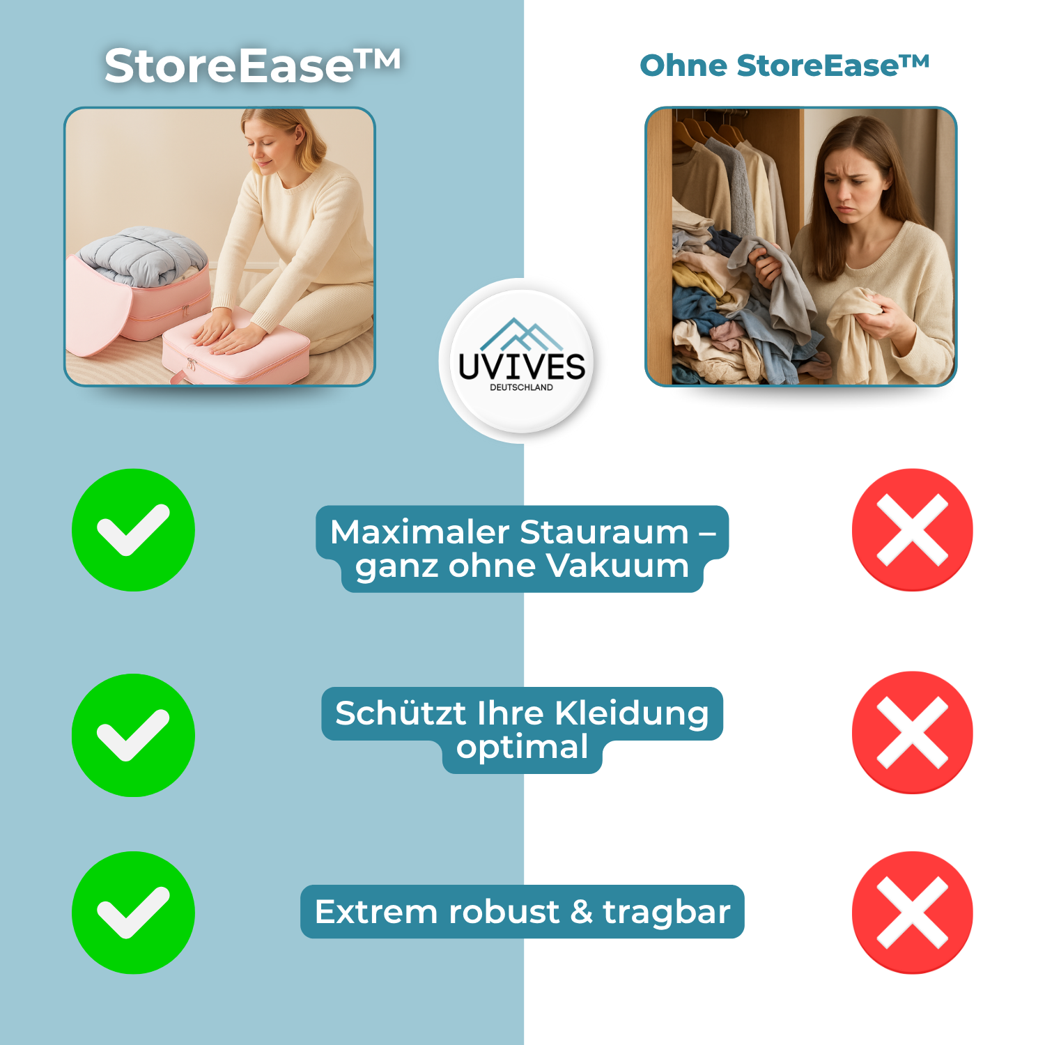 StoreEase - Unlock Extra Space with Our Innovative Compression Bags!