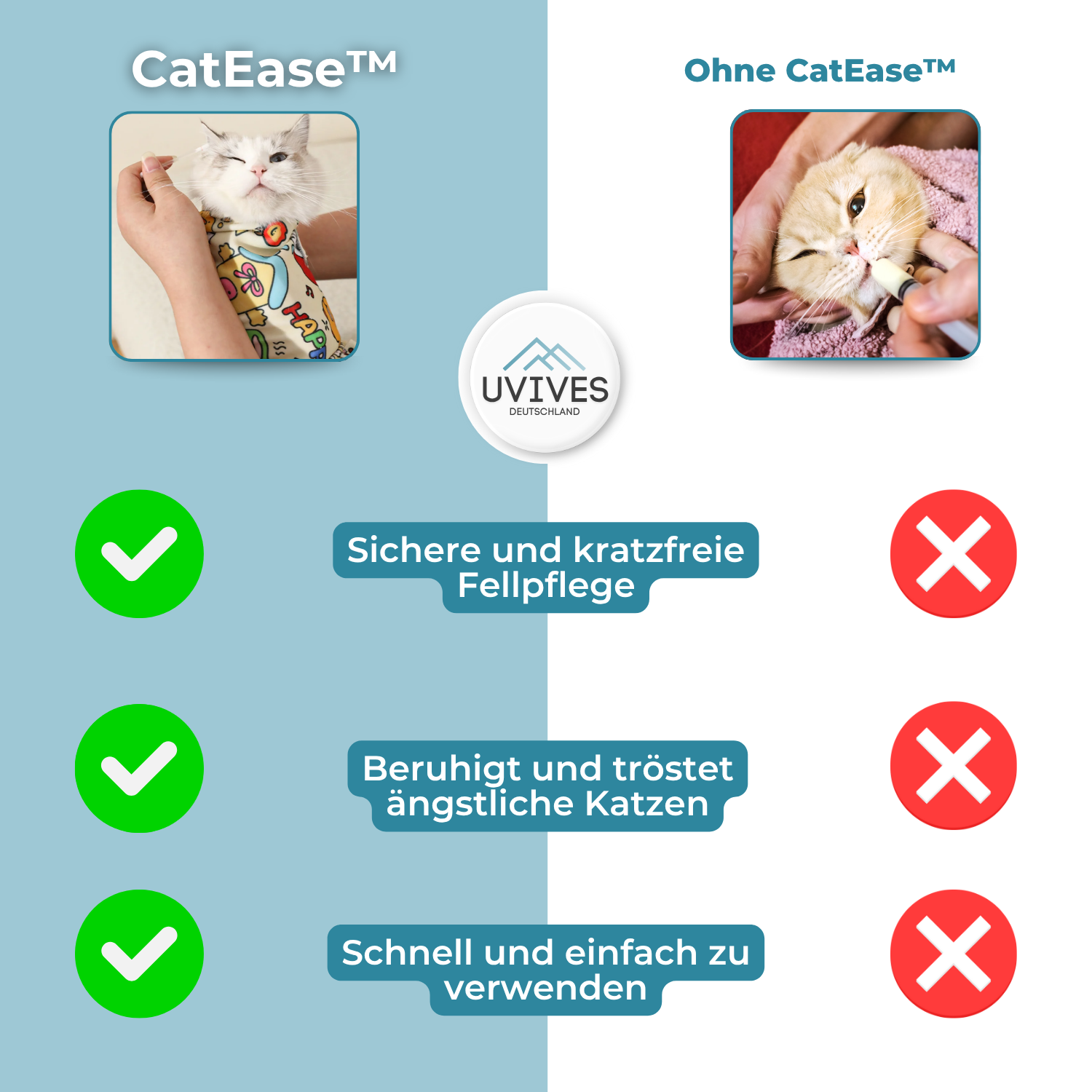 1+1 FREE | CatEase - Relaxed claw cutting & giving medicine