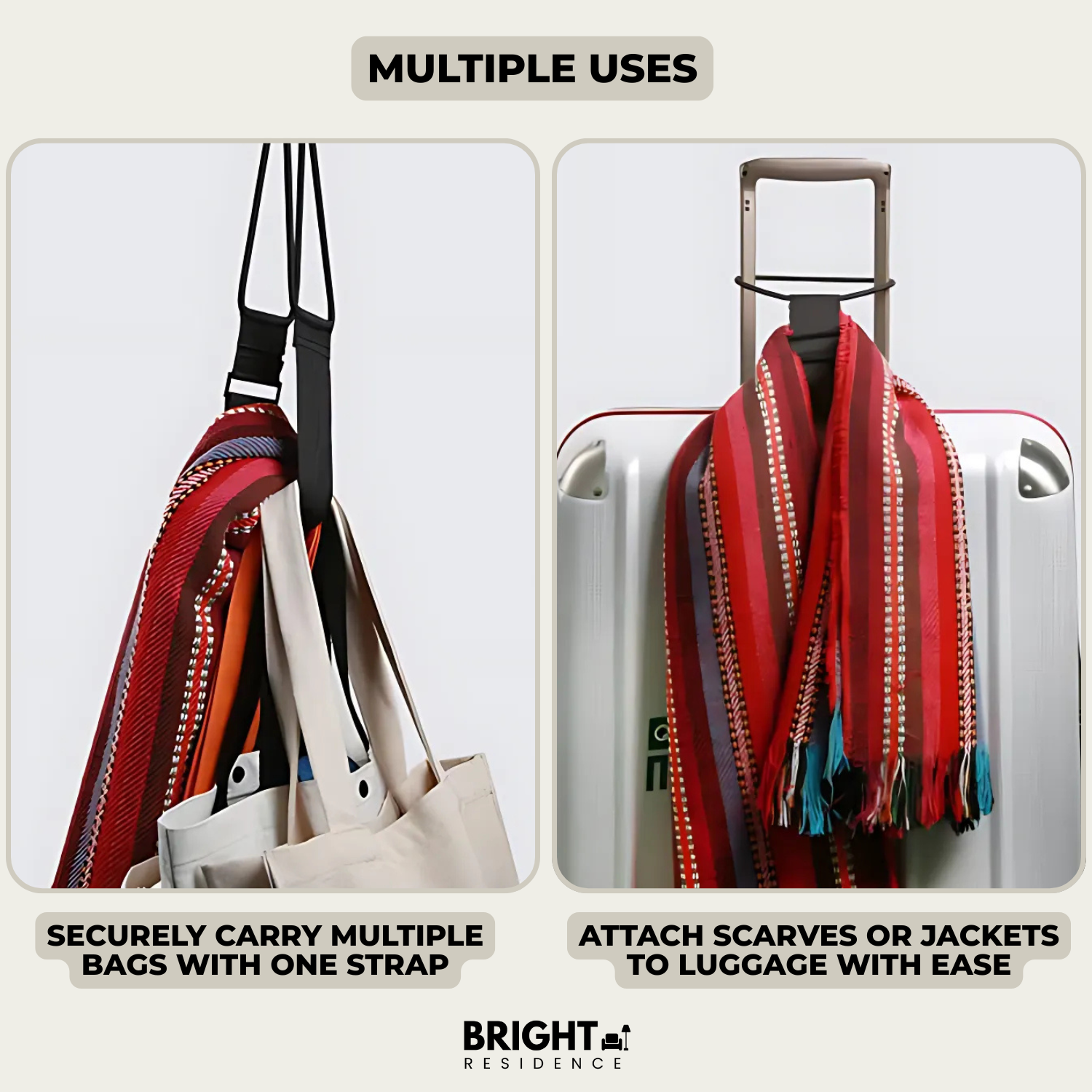 1+1 FREE | TravelStrap - Intelligent elastic luggage strap